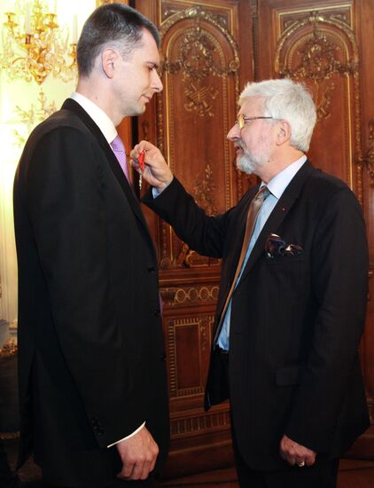 Jean de Gliniasty and Mikhail Prokhorov