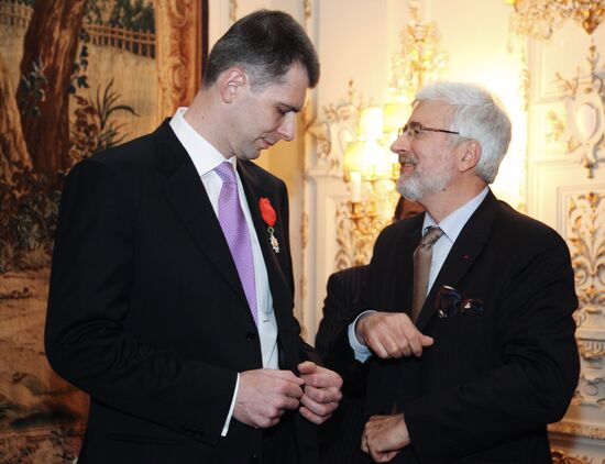 Jean de Gliniasty and Mikhail Prokhorov