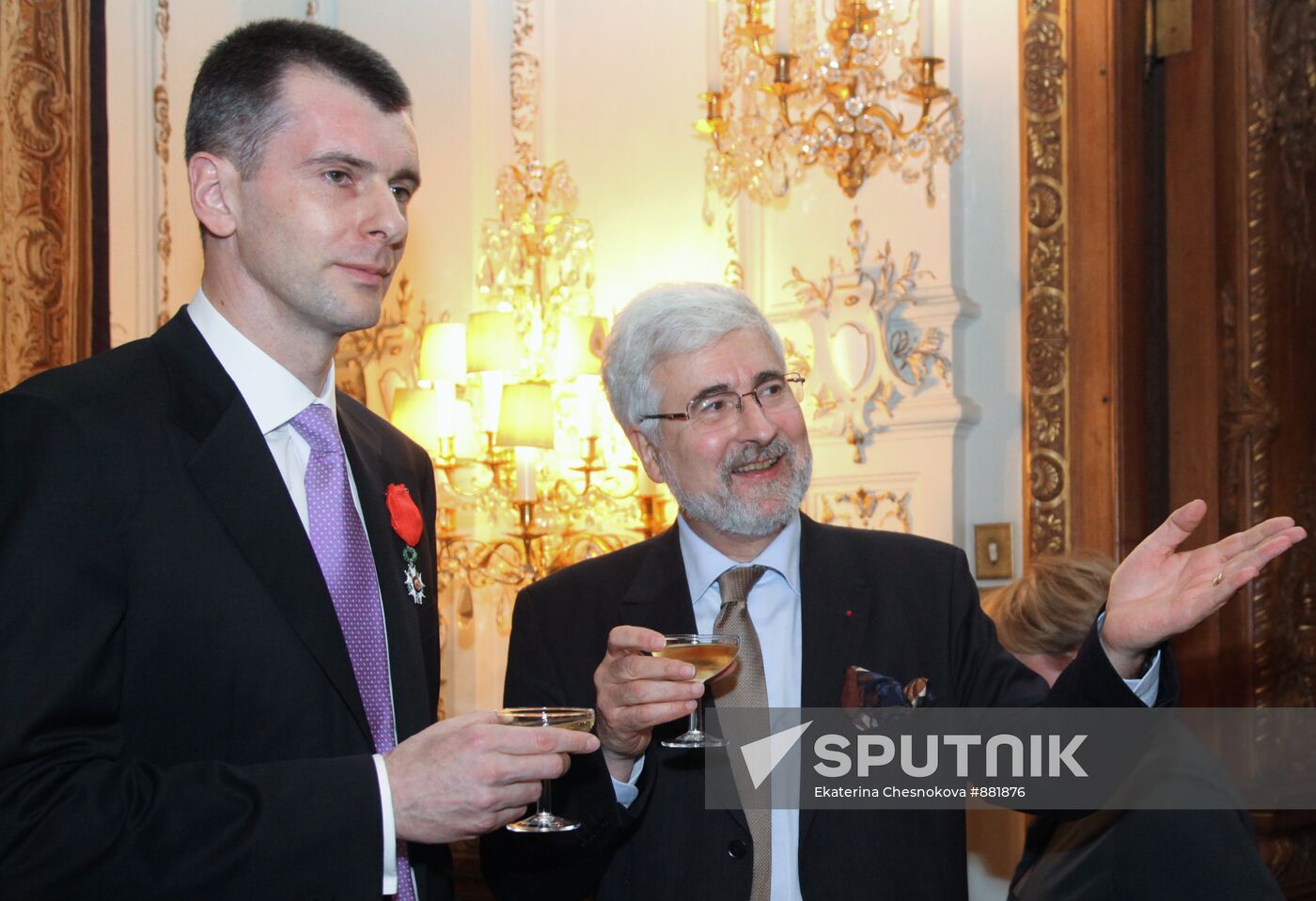 Jean de Gliniasty and Mikhail Prokhorov