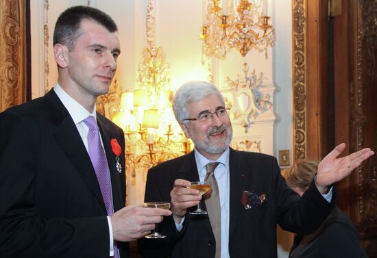 Jean de Gliniasty and Mikhail Prokhorov