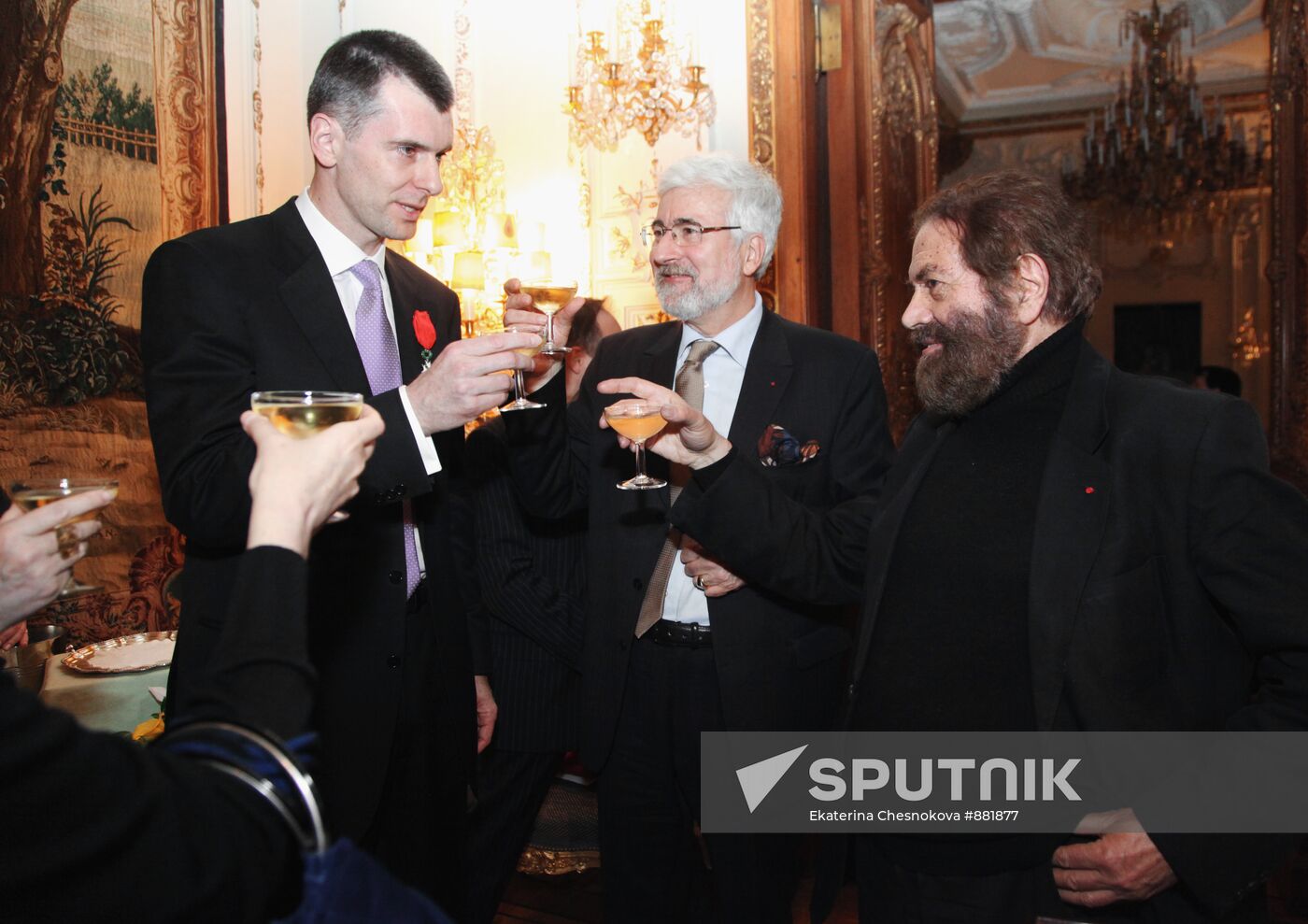 Mikhail Prokhorov and Jean de Gliniasty