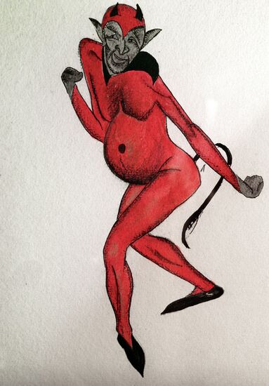 Sketch of theatre costume