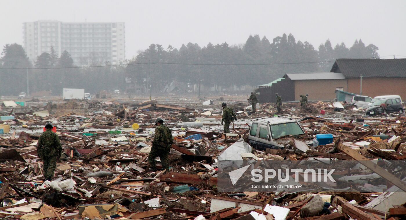 Japan: earthquake aftermath
