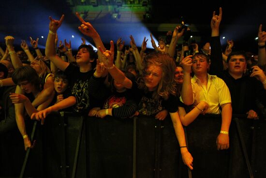 Slayer and Megadeth's concert at Olimpiysky Arena