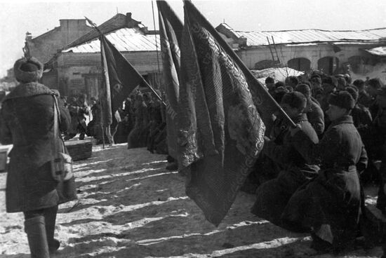 Funeral of soldiers in Gzhatsk