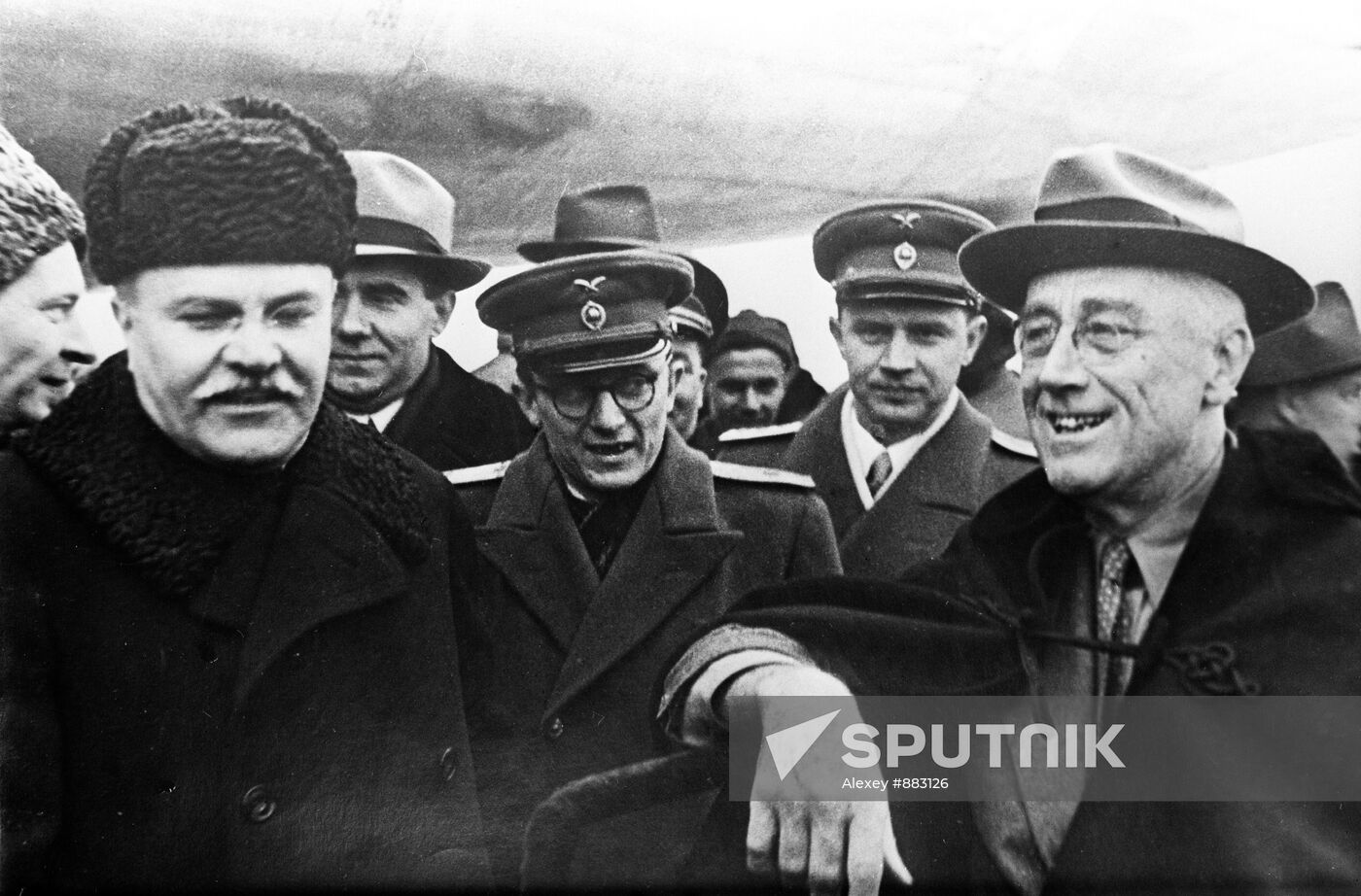 Vyacheslav Molotov and Franklin Delano Roosevelt