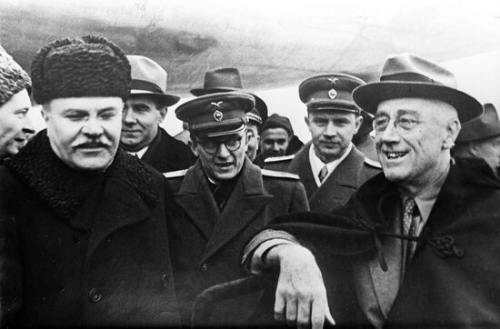 Vyacheslav Molotov and Franklin Delano Roosevelt