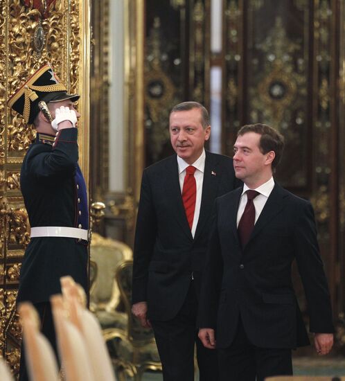 Recep Tayyip Erdogan visits Moscow
