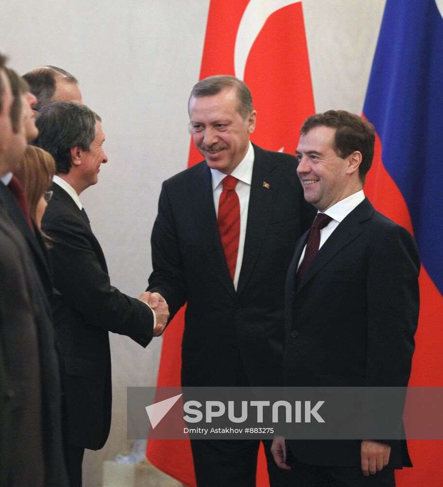 Recep Tayyip Erdogan visits Moscow