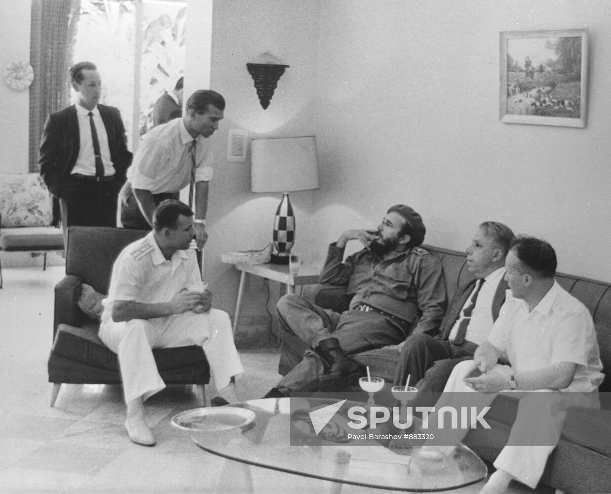 Yuri Gagarin visits Cuba