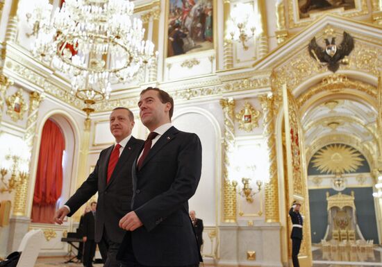 Recep Tayyip Erdogan visits Moscow