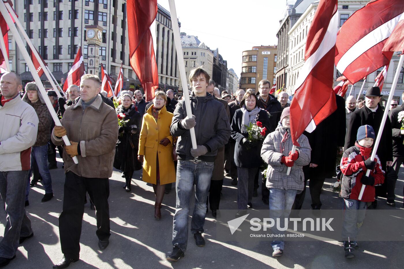 Waffen-SS veterans stage rally in Riga