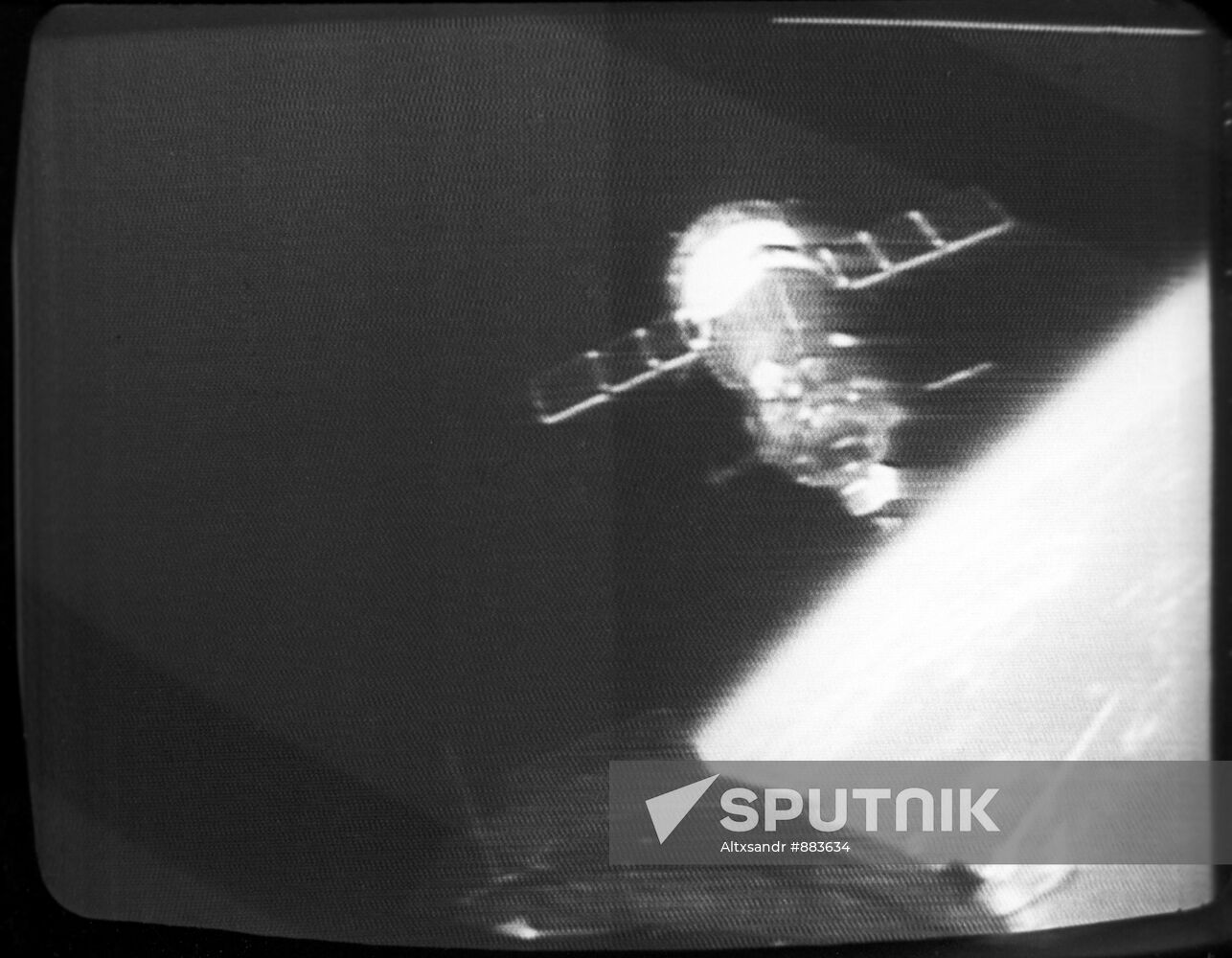 Soyuz-19 spacecraft after undocking from Apollo spacecraft