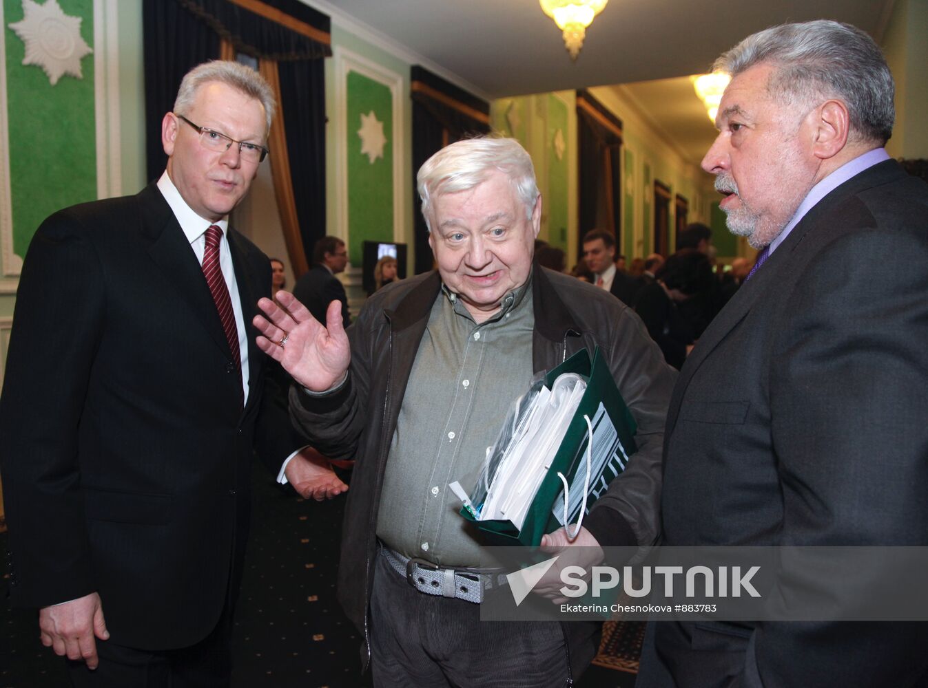 Vitaly Abramov, Oleg Tabakov and Yuly Gusman