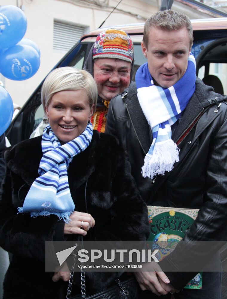 Vyacheslav Malafeyev with wife Marina