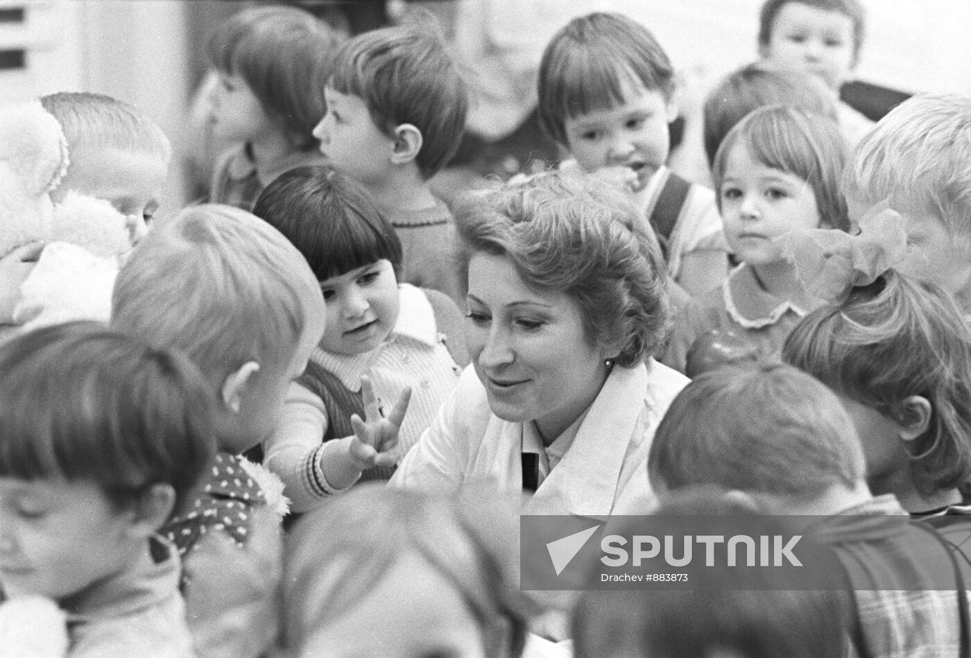 Doctor Vasilevich with child care center children