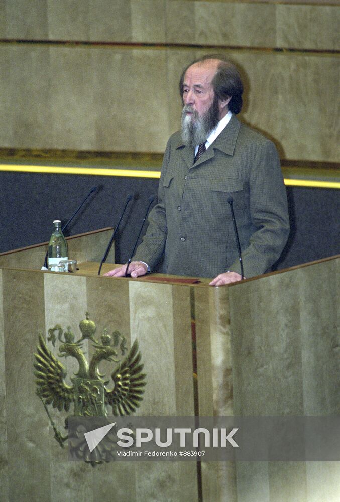 Writer Alexander Solzhenitsyn