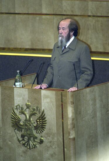 Writer Alexander Solzhenitsyn