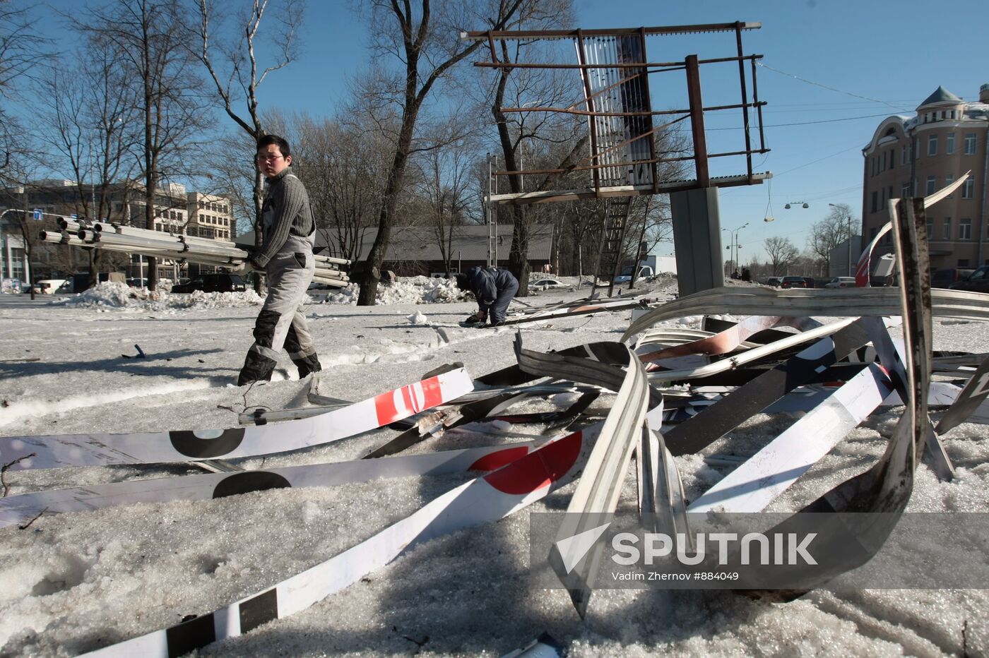 Car accident site where Vyacheslav Malofeev's wife died