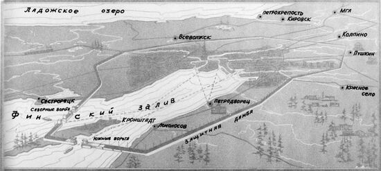 Anti-flood plans for Leningrad