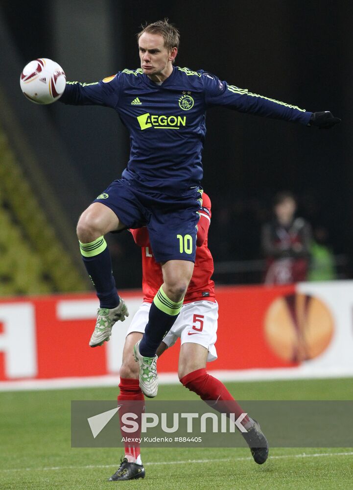 Football. UEFA Europa League. Spartak vs. Ajax