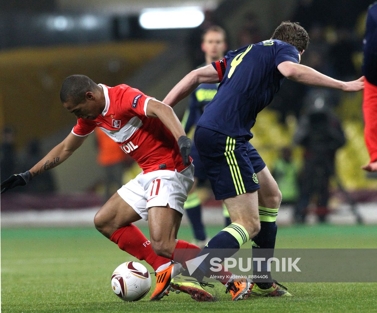 Football. UEFA Europa League. Spartak vs. Ajax