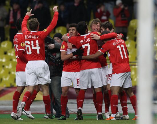 Football. UEFA Europa League. Spartak vs. Ajax