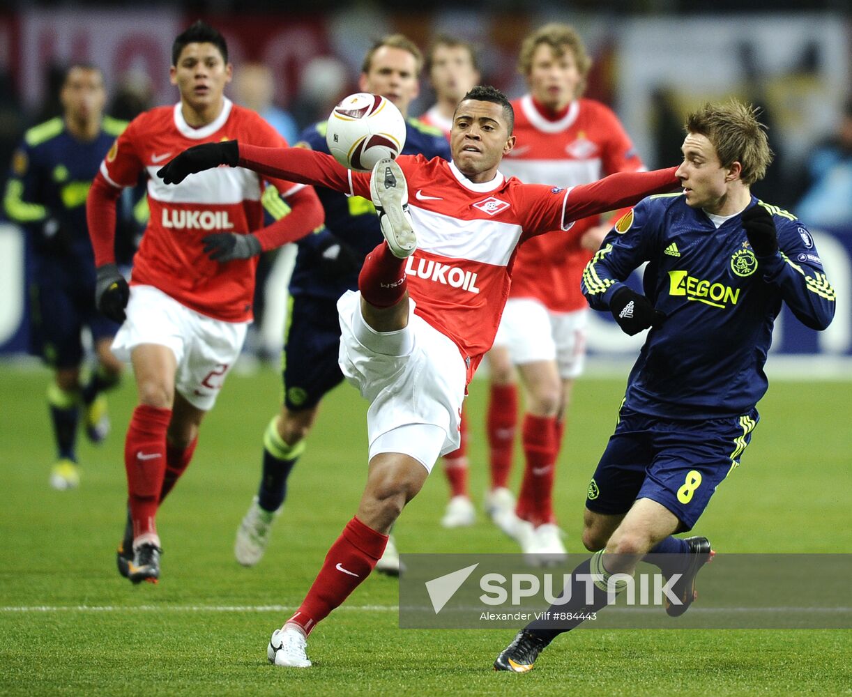 Football. UEFA Europa League. Spartak vs. Ajax