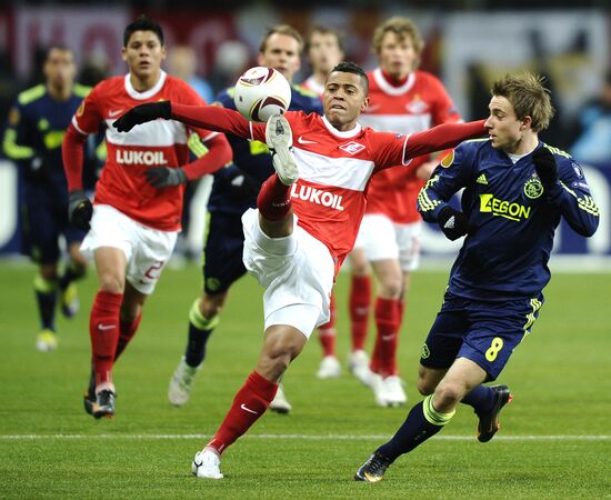 Football. UEFA Europa League. Spartak vs. Ajax
