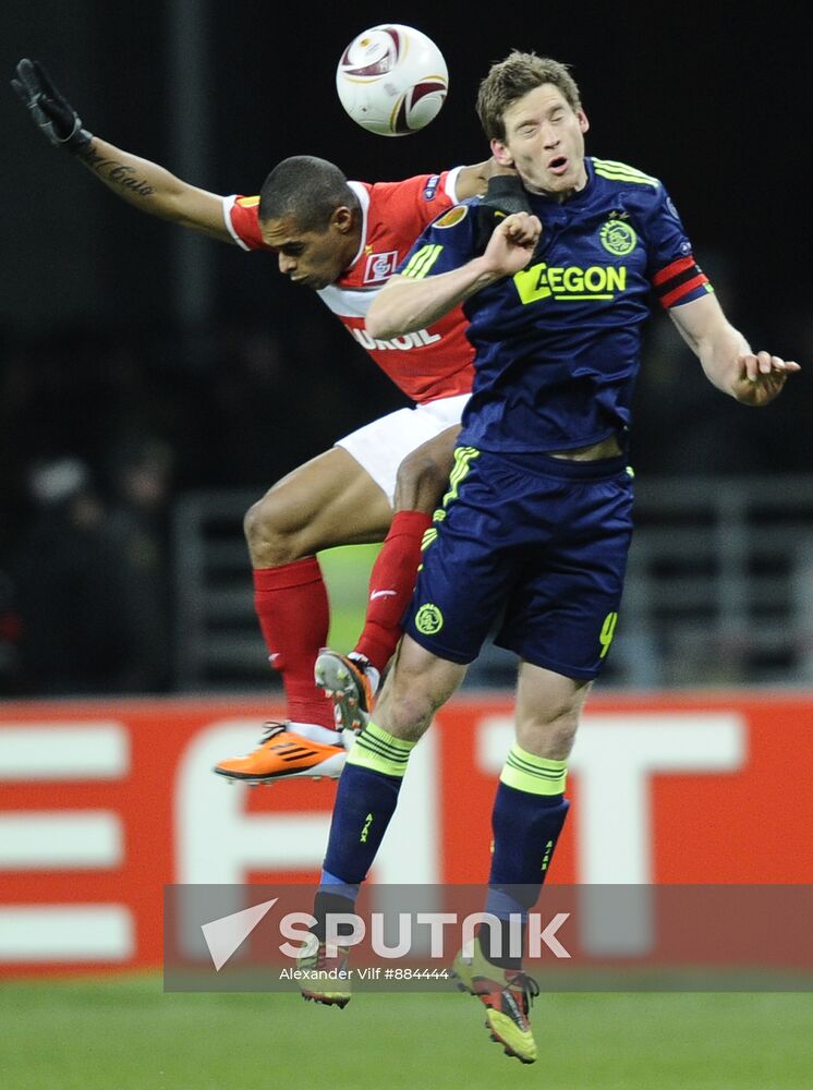 Football. UEFA Europa League. Spartak vs. Ajax