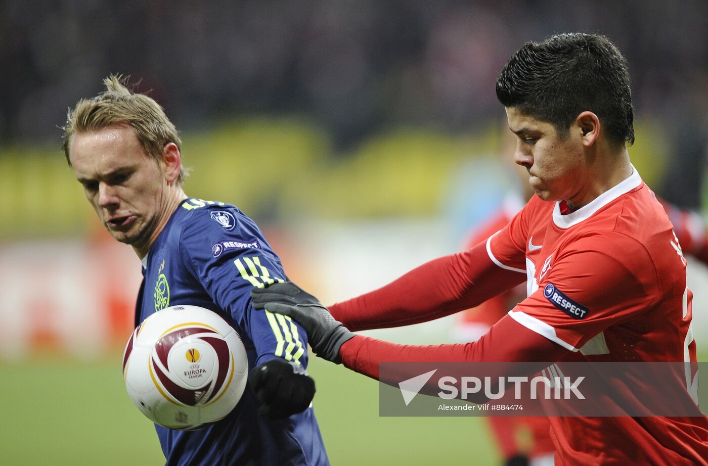 Football. UEFA Europa League. Spartak vs. Ajax