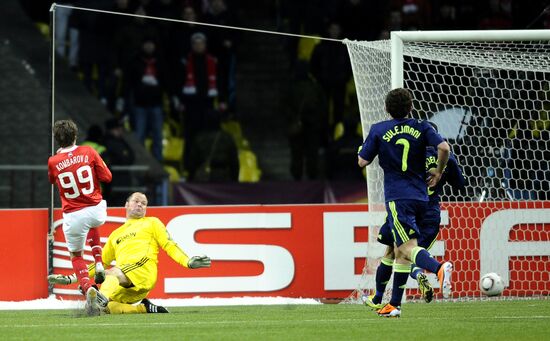 Football. UEFA Europa League. Spartak vs. Ajax