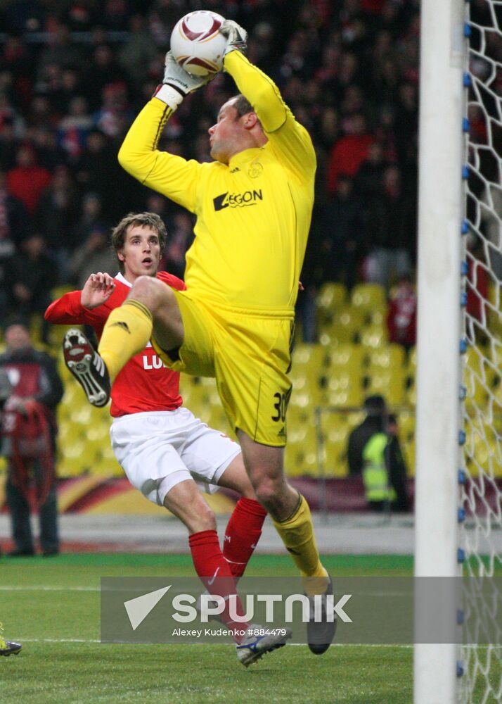 Football. UEFA Europa League. Spartak vs. Ajax