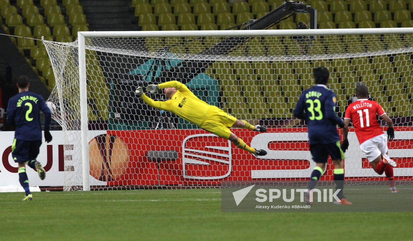 Football. UEFA Europa League. Spartak vs. Ajax