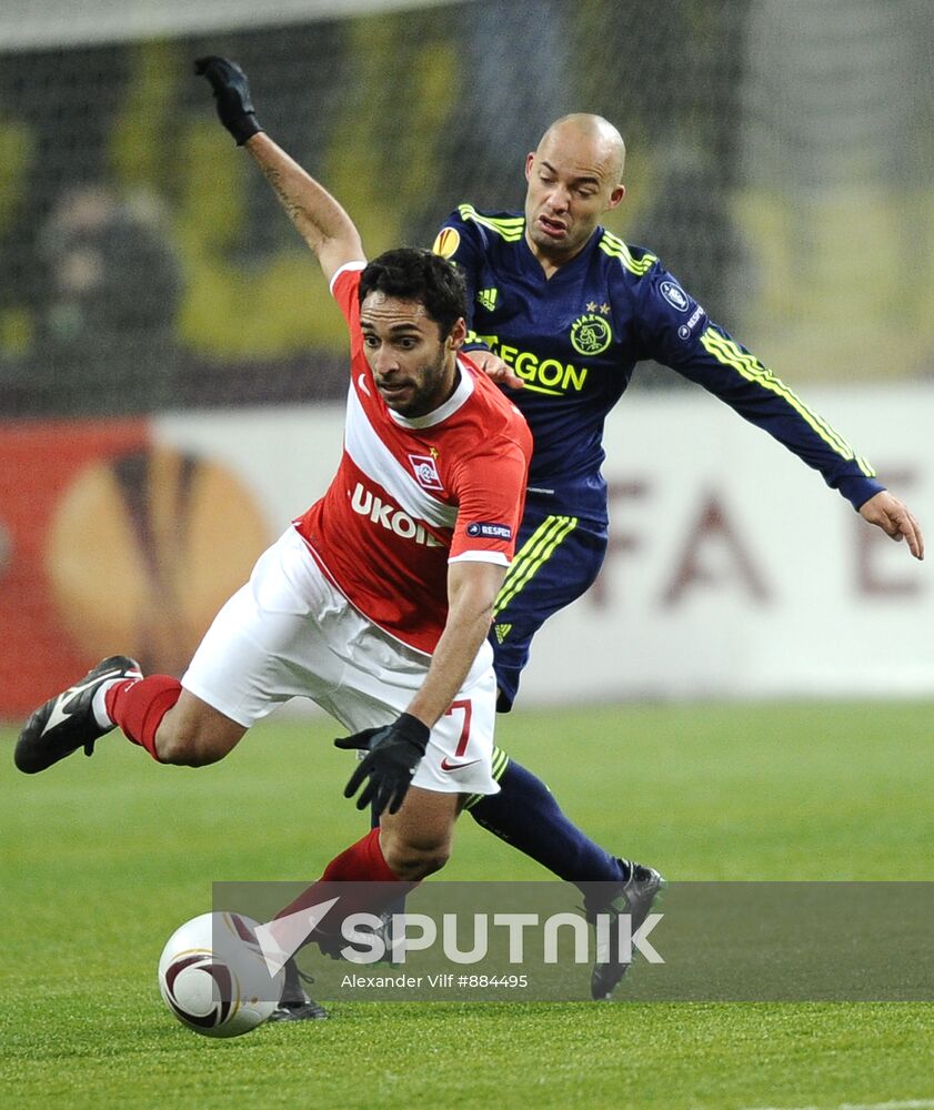 Football. UEFA Europa League. Spartak vs. Ajax