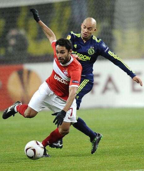 Football. UEFA Europa League. Spartak vs. Ajax