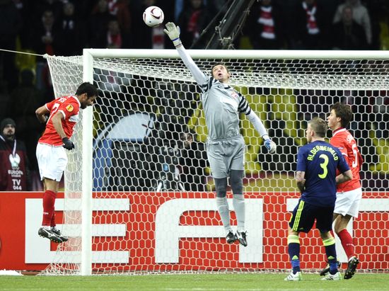 Football. UEFA Europa League. Spartak vs. Ajax