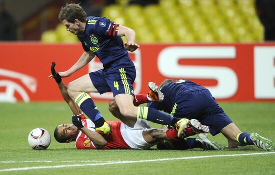 Football. UEFA Europa League. Spartak vs. Ajax