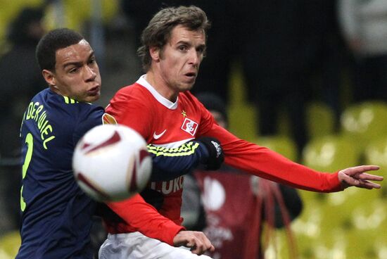 Football. UEFA Europa League. Spartak vs. Ajax