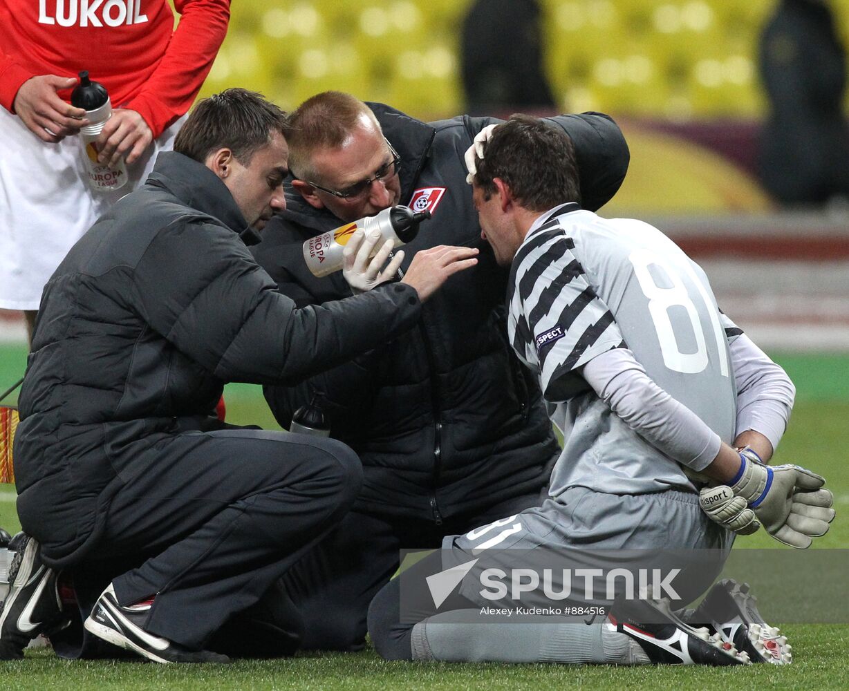 Football. UEFA Europa League. Spartak vs. Ajax