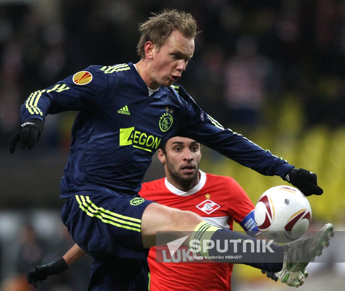 Football. UEFA Europa League. Spartak vs. Ajax