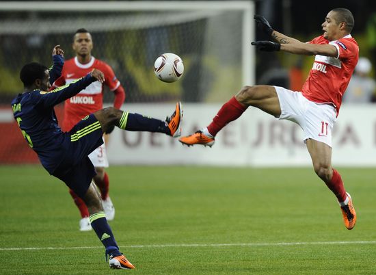 Football. UEFA Europa League. Spartak vs. Ajax
