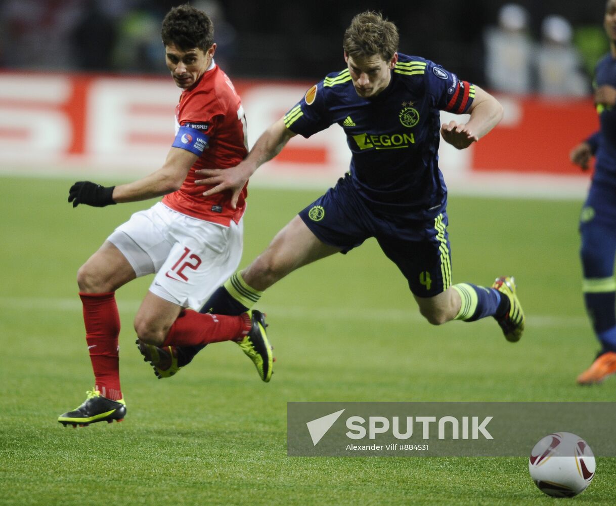 Football. UEFA Europa League. Spartak vs. Ajax