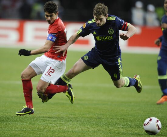 Football. UEFA Europa League. Spartak vs. Ajax