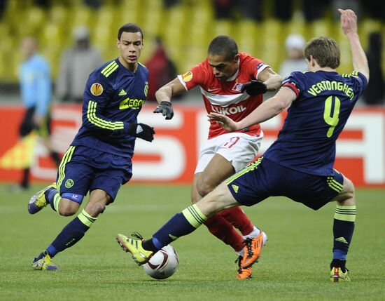 Football. UEFA Europa League. Spartak vs. Ajax
