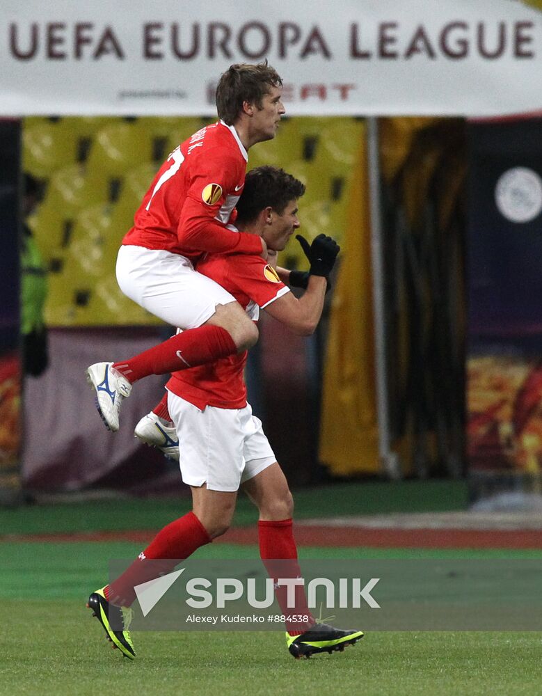Football. UEFA Europa League. Spartak vs. Ajax