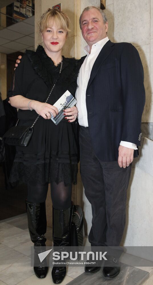 Yemelyan Zakharov and his wife, Alexandra Vertinskaya