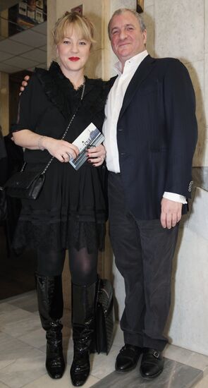 Yemelyan Zakharov and his wife, Alexandra Vertinskaya