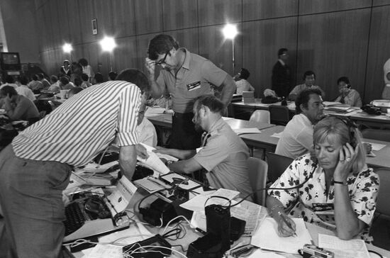 Press centre at NASA Space centre