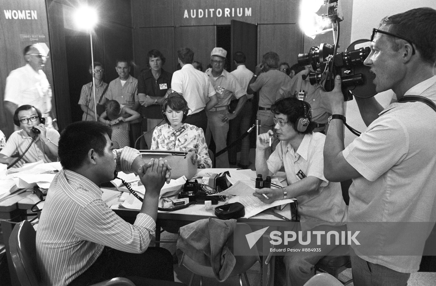 Press centre at NASA Space centre